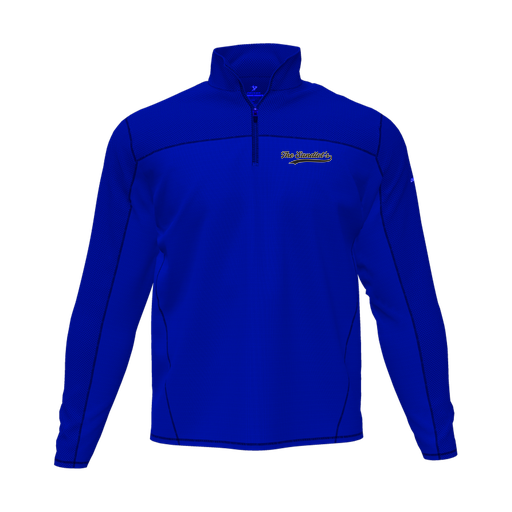 [CUS-DFW-QTRZ-PER-LSL-RYL-AS-LOGO2] Quarter Zip Pullover (Adult S, Royal, Logo 2)