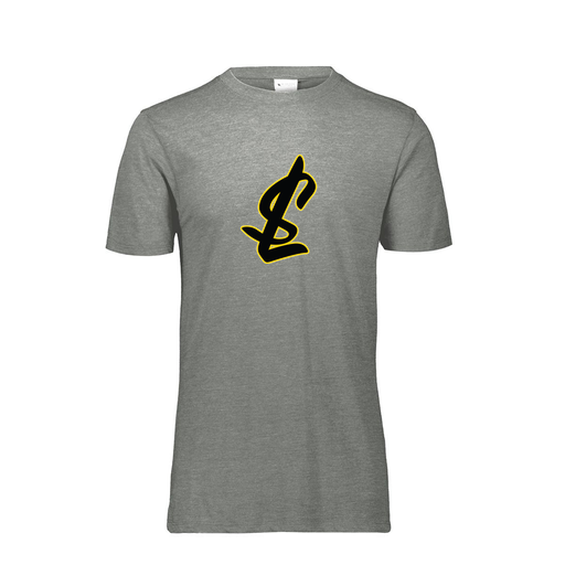 [FTSCUBGY-AS-LOGO1] Decker Men's Tri-Blend T-Shirt - Short Sleeve (Adult S, Gray, Logo 1)