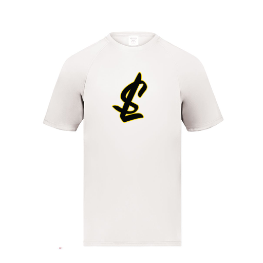 [2791.005.S-LOGO1] Youth Smooth Sport T-Shirt (Youth S, White, Logo 1)