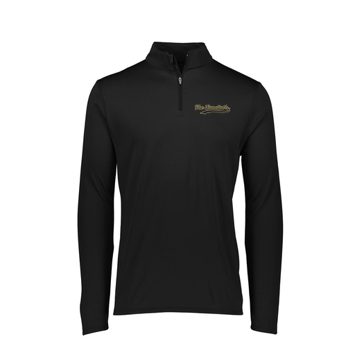 [FTLQFLBK-FAXS-LOGO2] Decker Women's Flex-Lite 1/4 Zip Shirt (Female Adult XS, Black, Logo 2)