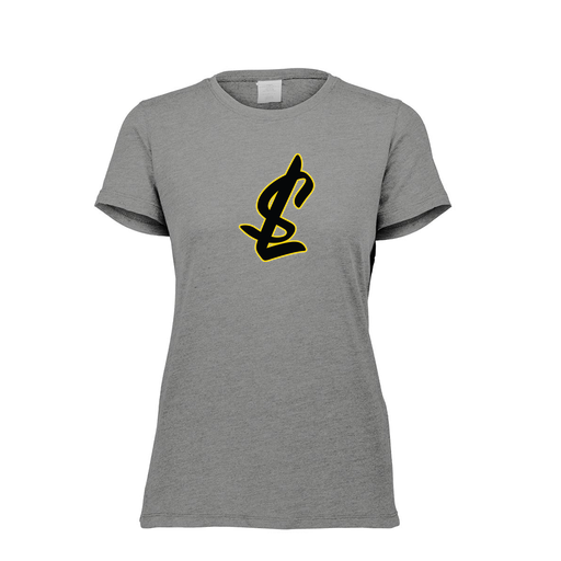 [FTSCUBGY-FAXS-LOGO1] Decker Women's Tri-Blend T-Shirt - Short Sleeve (Female Adult XS, Gray, Logo 1)