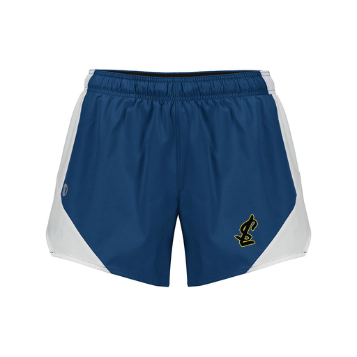 [229489.H03.S-LOGO1] Girls Olympus Shorts (Female Youth S, Navy, Logo 1)