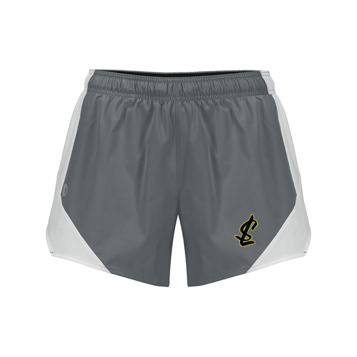 [229489.R04.S-LOGO1] Girls Olympus Shorts (Female Youth S, Gray, Logo 1)