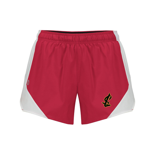 [229489.H01.S-LOGO1] Girls Olympus Shorts (Female Youth S, Red, Logo 1)