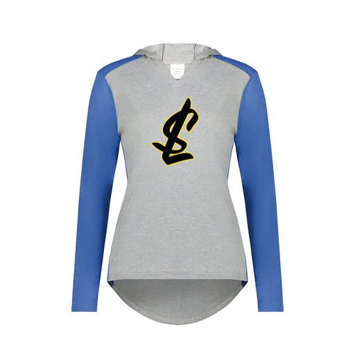 [6902.28V.XS-LOGO1] Ladies Vintage Hoodie (Female Adult XS, Royal, Logo 1)