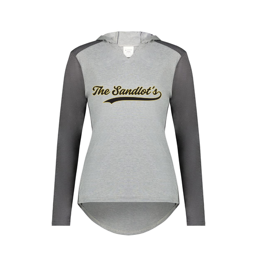 [6902.30V.XS-LOGO2] Ladies Vintage Hoodie (Female Adult XS, Gray, Logo 2)