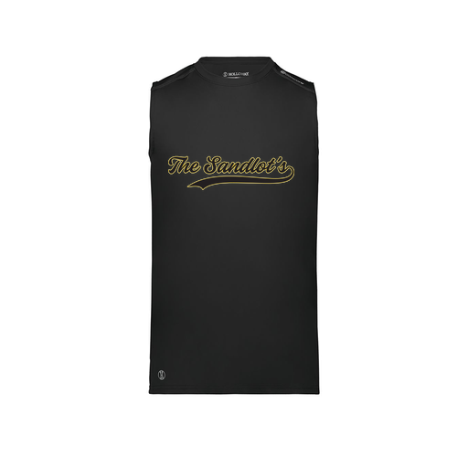 [222593.080.S-LOGO2] Men's CoolDry TankTop (Adult S, Black, Logo 2)