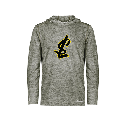 [FOLHCGGY-AS-LOGO1] Decker Men's Charge Hoodie (Adult S, Gray, Logo 1)