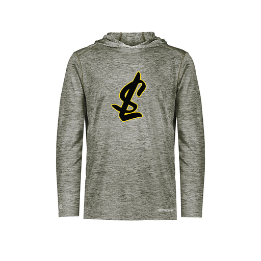 [FOLHCGGY-YS-LOGO1] Decker Youth Charge Hoodie (Youth S, Gray, Logo 1)