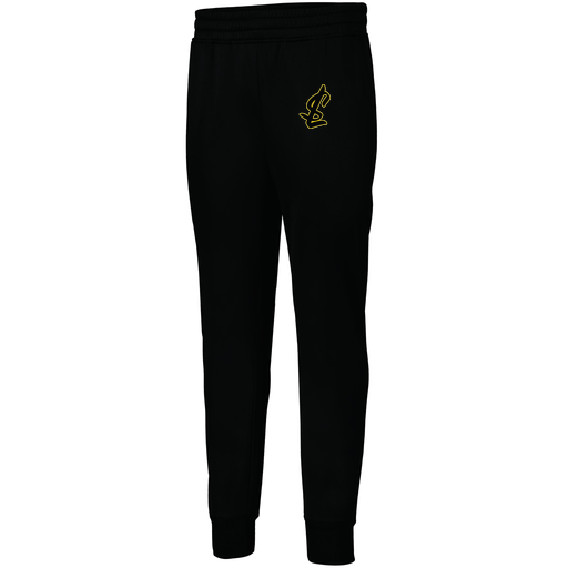 [5566.080.XS-LOGO1] Men's PERFORMANCE FLEECE JOGGER (Adult XS, Black, Logo 1)