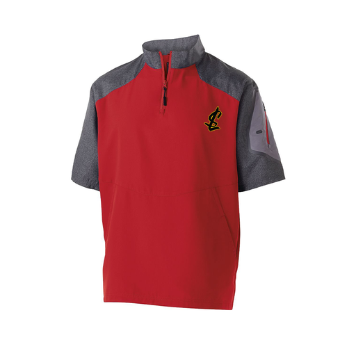 [229545.H01.XS-LOGO1] Men's Raider SS Pullover (Adult XS, Red, Logo 1)